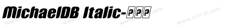 MichaelDB Italic字体转换